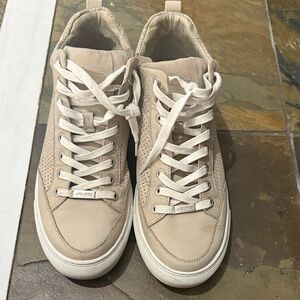 J-Slides Beige High-Top Sneakers